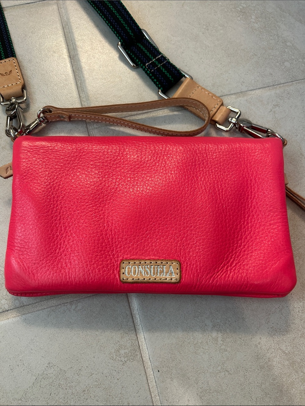 Consuela Hot Pink Crossbody with Adjustable Strap - Picture 2 of 5